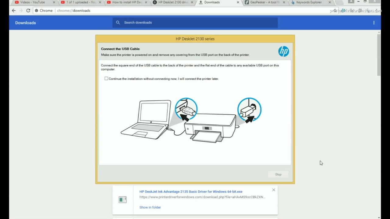 How to install hp software for scanning